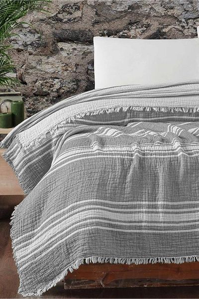 Mulberry Διπλό κουβερλί Buldan Muslin - Πικέ 100% Βαμβάκι