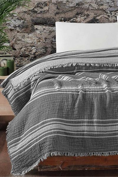 Mulberry Διπλό κουβερλί Buldan Muslin - Πικέ 100% Βαμβάκι