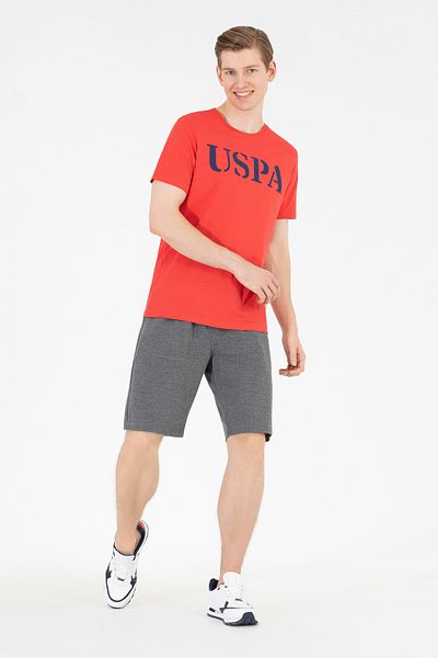 U.S. Polo Assn. Men's Red Basic Crew Neck T-Shirt 50262976 -Vr213