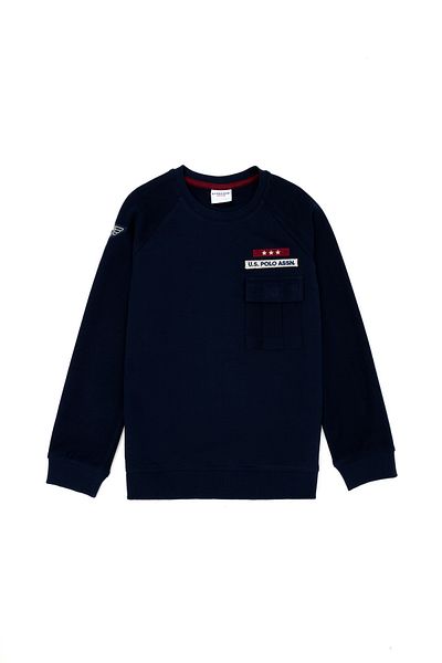 U.S. Polo Assn. Children's Navy Blue Crew Neck Sweatshirt 50270748 -Vr033