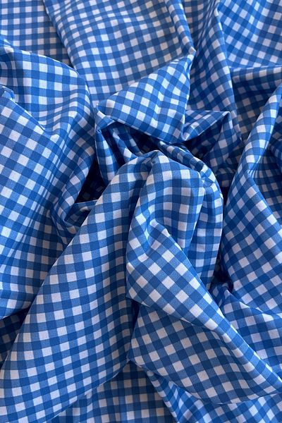 Doray Kumaş Βαμβακερό ύφασμα ποπλίνας με σχέδιο Gingham / DRY 161