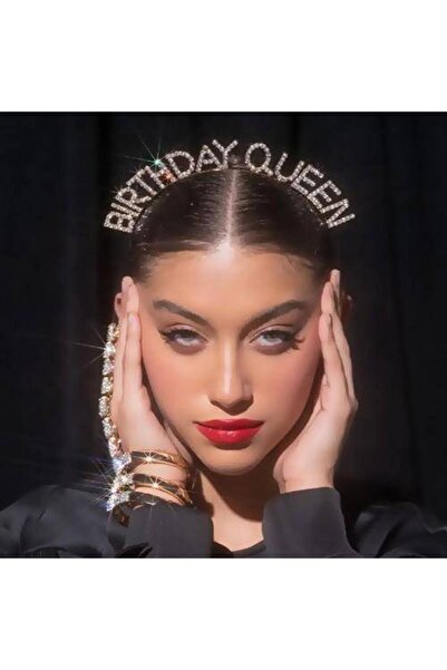 Parti Dükkanım Γενέθλια Βασίλισσα Πέτρινο Χρυσό Στέμμα
