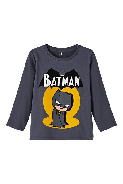 name ıt Name It Велосипедний комір з принтом, антрацитовий, чоловічий дитячий світшот 13221192