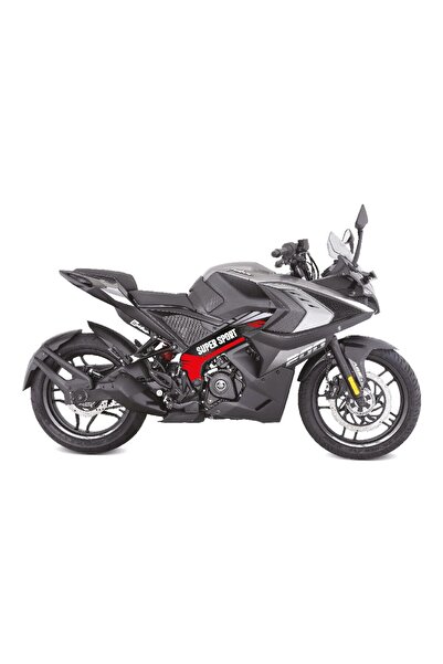 Motiker BAJAJ PULSAR RS200 Orta Şase Motosiklet Sticker Etiket Modeli Super S...