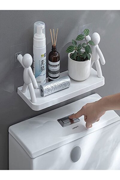 tafce 2 Adet Yapıskanlı Çöp Adam Şeklinde Organizer Duvar Raf Duvar Rafı Mutfak Rafı Baharatlık