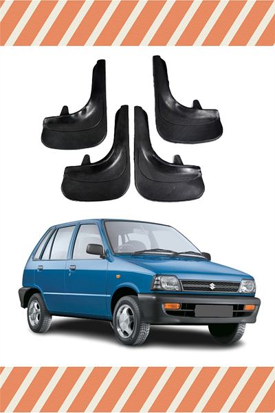 NOVDES Yb Suziki Maruti Racing Written 4-Piece Leggings Mudguard Mudflap