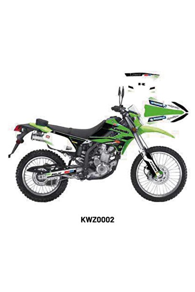 Motiker Kawasaki KLX 250 Monster Tasarım Motosiklet Sticker Etiket Kaplama Mo...