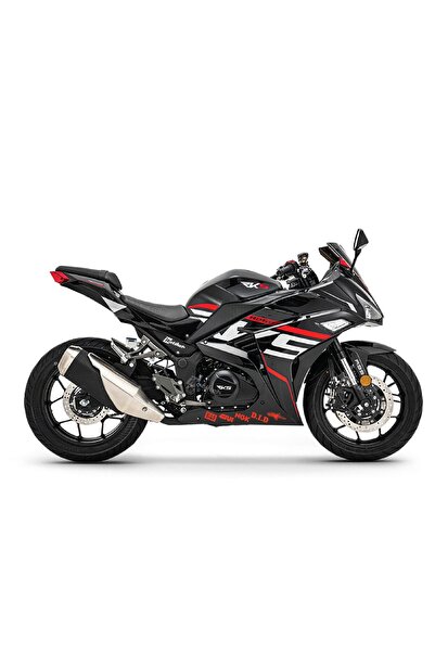 Motiker RKS R250 Alt Sakal Marka Logoları Sticker Etiket Modeli Kırmızı