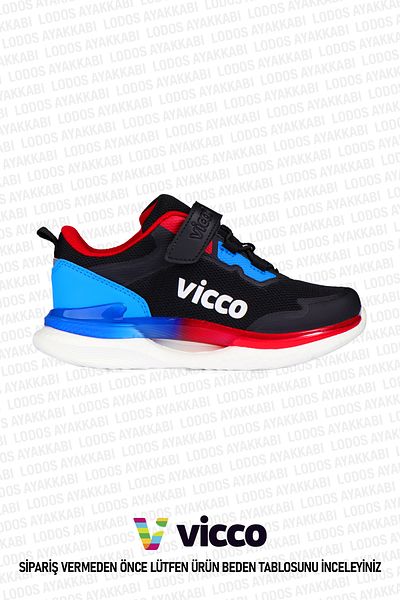 Vicco Yancy Model Lightweight Boys' Sneakers Black/Sax Blue Sneakers