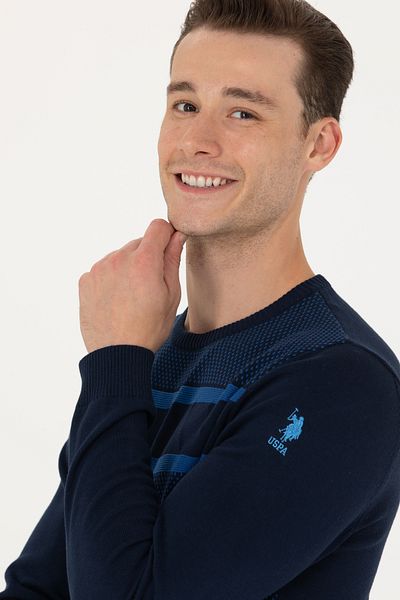 U.S. Polo Assn. Мъжки тъмносин пуловер 50272109-VR033