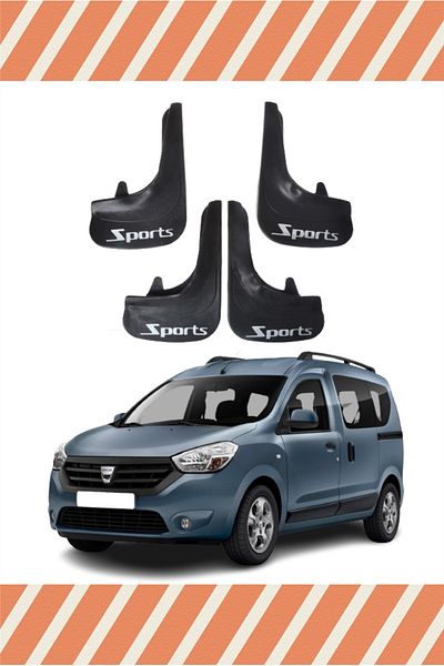 Heda Tex Yb Dacia Dokker All Cases Sports Written 4'Lü Tozluk Mudguard Mudflap