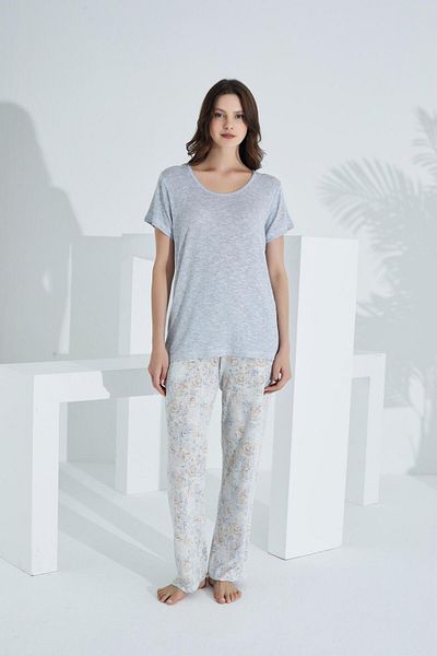 Etoile Bamboo and Knitwear Short Sleeve Women's Pajama Set - Feather Softness 73234