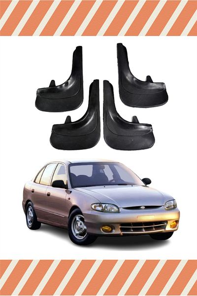 Heda Tex Hg Hyundai Excel All Cases Racing Written 4-Piece Gaiter Mudguard Mudguard