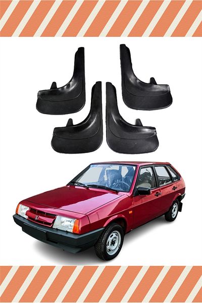 NOVDES Db Lada Samara All Cases Racing Written 4-Piece Gaiter Mudguard Mudguard