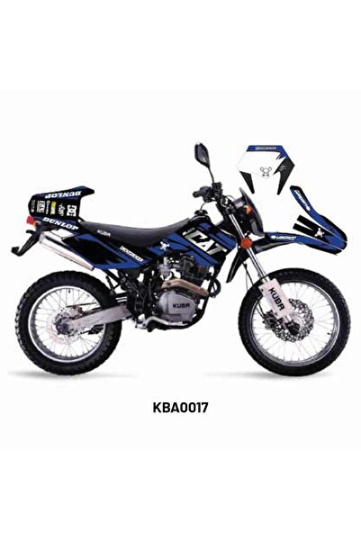 Motiker Kuba Black Cat Tasarım Motosiklet Sticker Etiket Kaplama Modeli Blue