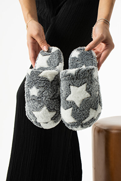 Moda Devrin Papuci de interior Black Star Papuci de casă