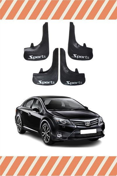NOVDES Toyota Avensis Sports Written 4-Piece Dust Cover Fender Mud Flap