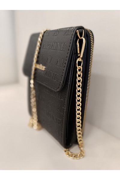Armine Black Laser Cut 266 Women's Bag