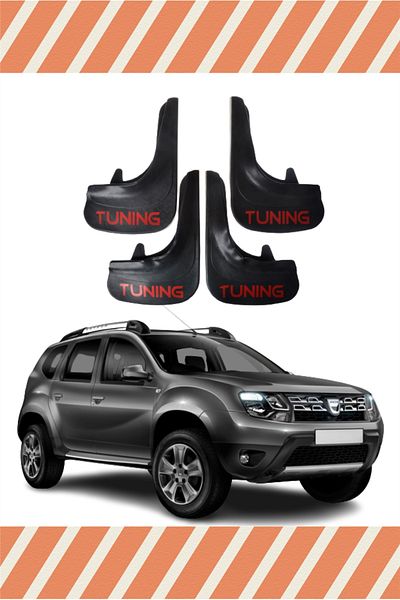 Heda Tex Db Dacia Duster 2010-2017 Tuning Written 4-Piece Dust Cover Mudguard Mudguard