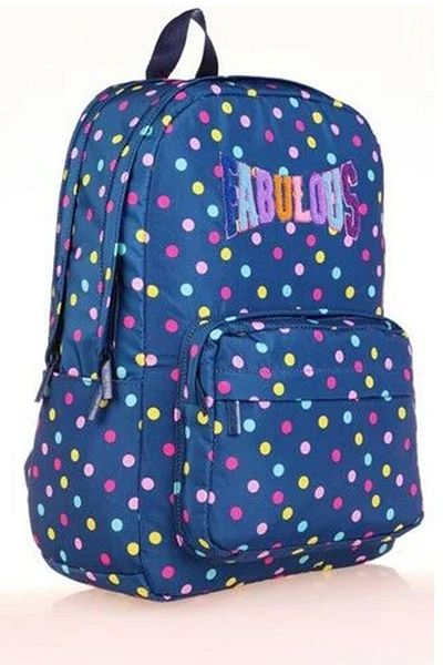 KAUKKO Navy Blue Punch Backpack