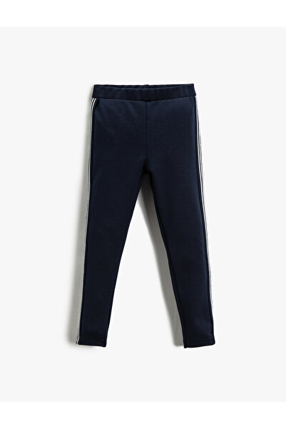 Koton Colanți basic cu talie elastică cu dungi laterale