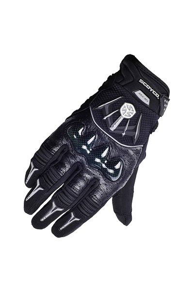 Scoyco Mx40-2 Carbon Black Motorcycle Gloves - Protected