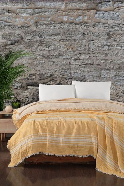 Mulberry Διπλό κουβερλί Buldan Muslin - Πικέ 100% Βαμβάκι