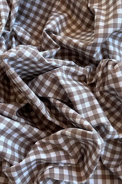 Doray Kumaş Βαμβακερό ύφασμα ποπλίνας με σχέδιο Gingham / DRY 161