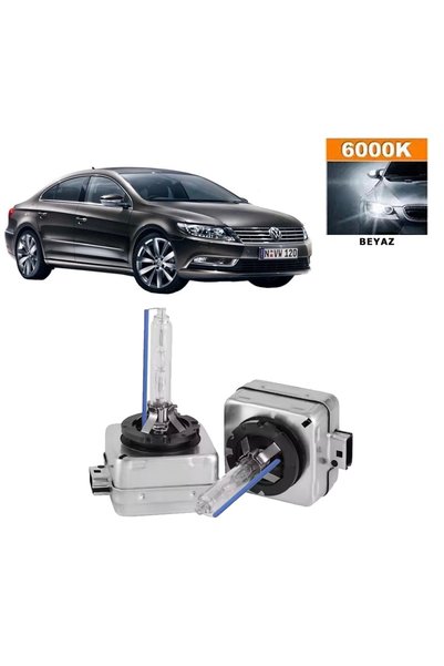 3 Tıkla Volkswagen Passat CC 2012-2016 D3S / D3R 6000K Beyaz HID Xenon Ampul ...