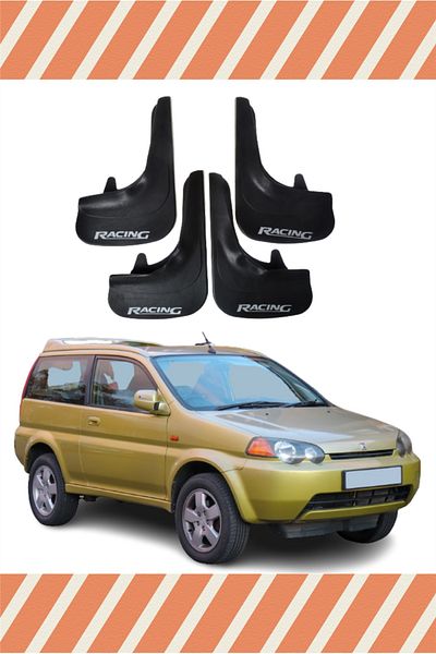 ATALAY TİCARET HG Honda Hrv 1998-2006 Racing Written 4-Piece غطاء غبار واقيات الطين