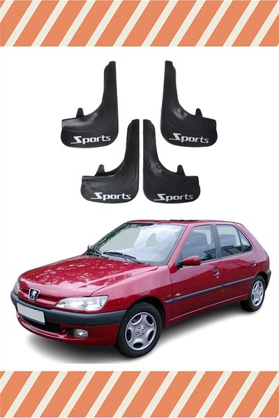 Heda Tex Db Peugeot 306 Hb All Cases Sports Written 4-Piece Dust Cover Mudguard Mudguard