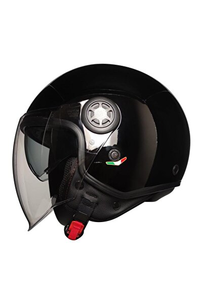 Free-M FR-612 Siyah Açık Güneş Vizörlü Motosiklet Kaskı