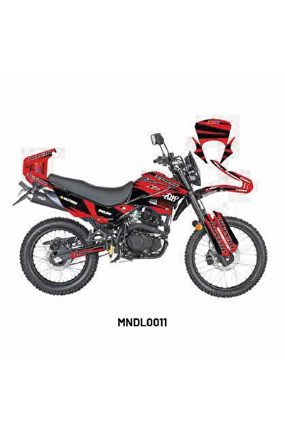 Motiker Mondial X-Treme "TWO TWO Red" Tasarım Motosiklet Sticker Etiket Modeli