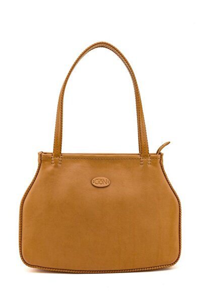 GÖN Hand Made Camel Kadın Omuz Çantası Aksi