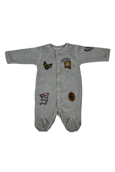 Bebepan 4062 Model Militari Velvet Baby Onesie