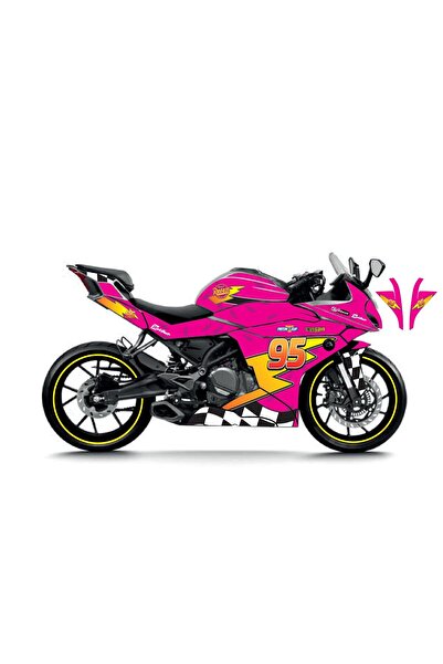 Motiker CFMOTO 250SR McQueen Pembe Sticker Parçalı Motosiklet Kaplama Etiket ...