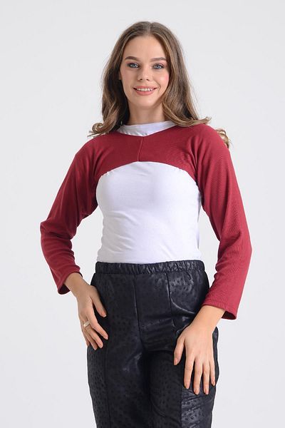 PİNKMARK PINKMARK ΓΥΝΑΙΚΕΙΑ ΕΣΩΡΟΥΧΑ HIJAB ΜΑΚΡΥ ΜΑΝΙΚΙ ΠΑΛΤΟ BOLERO PMBL25545