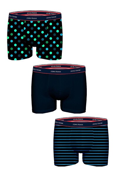 John Frank ÜÇLÜ NOT SO BASIC BOXER MULTICOLOR