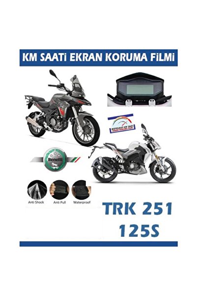 Motiker Benelli TRK 251 / 125S Serisi Motosiklet Ekran Km Koruyucu