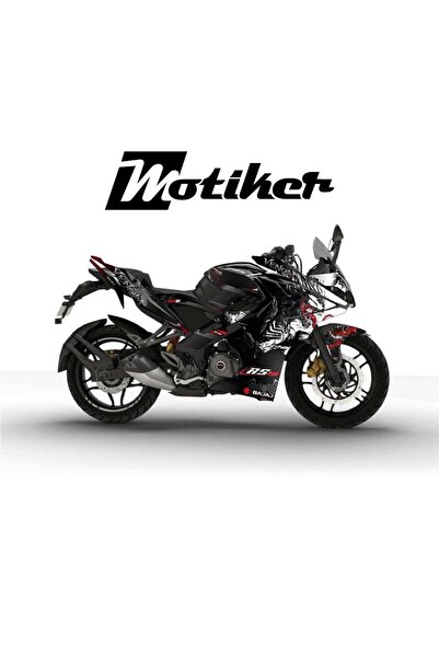 Motiker Bajaj RS200 Venom Sticker Etiket Parçalı Kaplama Modeli