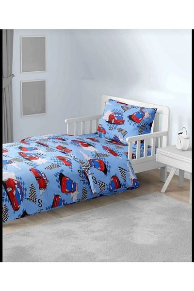 MORRİVAL SET CUvertură cu cearșaf elastic 120X200+35 CM CU 2 FETE DE PERNE, 4 BUC.