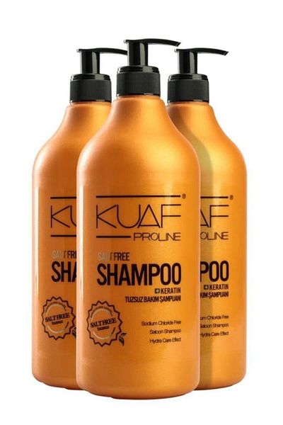 Kuaf 1lt Salt-Free Shampoo - 3 Pieces