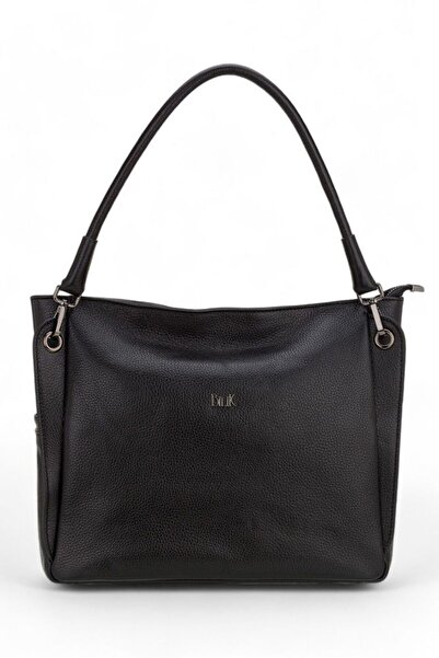 Bilik Deri Siyah-Rölax Kadın Omuz Çantası BLM052