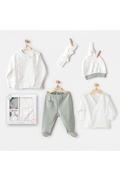 andywawa Kız Bebek Hastane Çıkışı 5 Parça Yenidoğan Set Cute Bear Friends AC2...