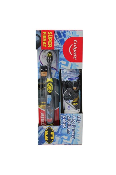 Colgate 6+ Yaş Çocuk Diş Macunu Batman 75 ml + Diş Fırçası 2 li Set