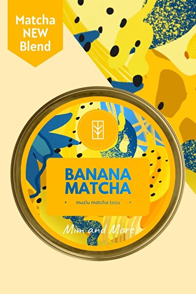 Mim and More Banana Matcha - Muz Aromalı Matcha, 25 gr
