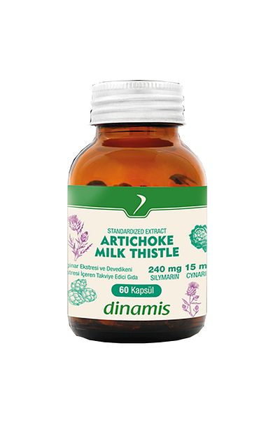 DİNAMİS Dynamis Standardized Extract Artichoke Milk Thistle 60 Capsules
