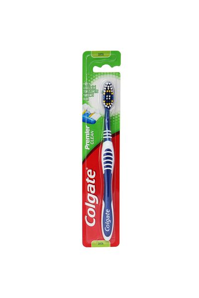 Colgate Premier Clean Medium Toothbrush - Upright and Comfortable Design