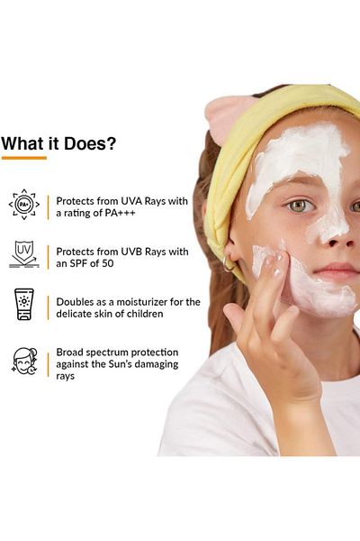 FixDerma Shadow Sunscreen SPF 30+ Lotion for Kids PA+++ | Broad Spectrum UV-A & B Protection 75gm