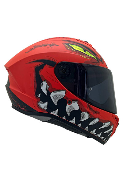 AXXIS DRAKEN S FORZ A5 MAT DESENLİ MOTOSİKLET KASKI ÇİFT VİZÖRLÜ